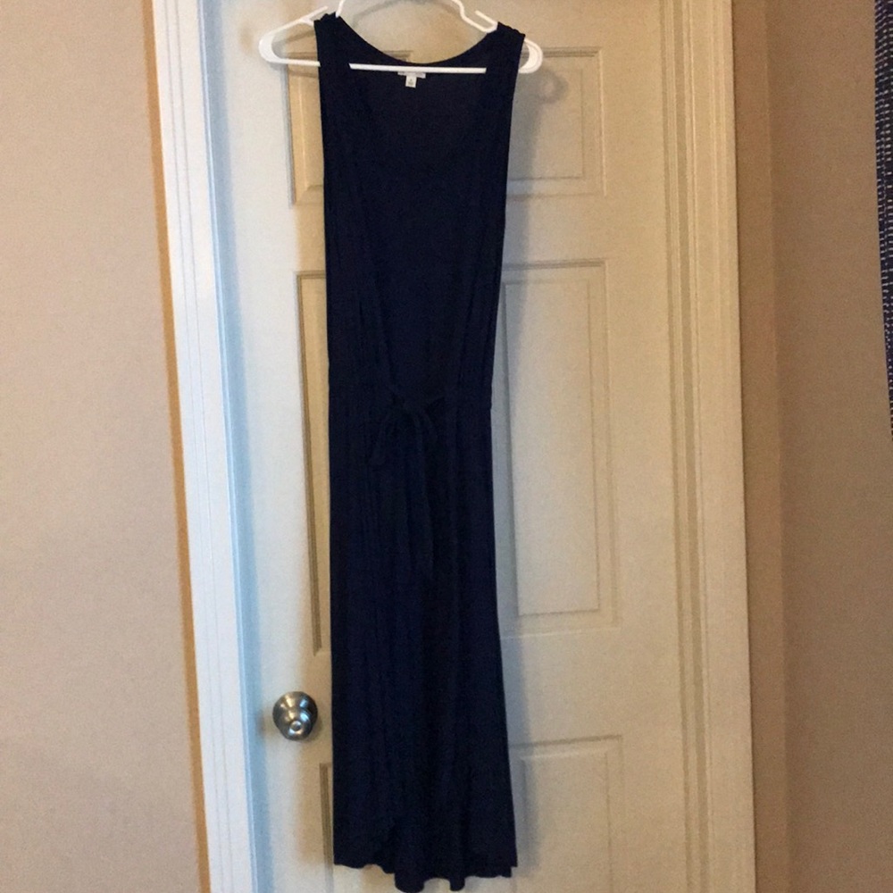 Belted midi dress